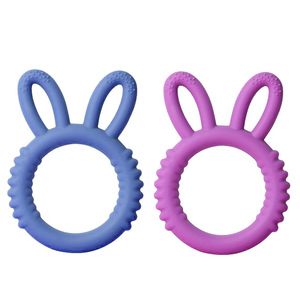Nouveau Silicone avec motif d'oreille de lapin série bébé anneau de dentition jouet de Noël - Product Image 1