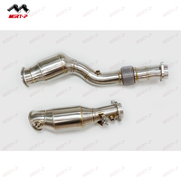 MERTOP G80 M3 G82 M4 Downpipe catalyseur 200 cellules en acier inoxydable sans voyant de panne moteur, épaisseur 3 mm, soudure TIG 8,5 mm, 2020+