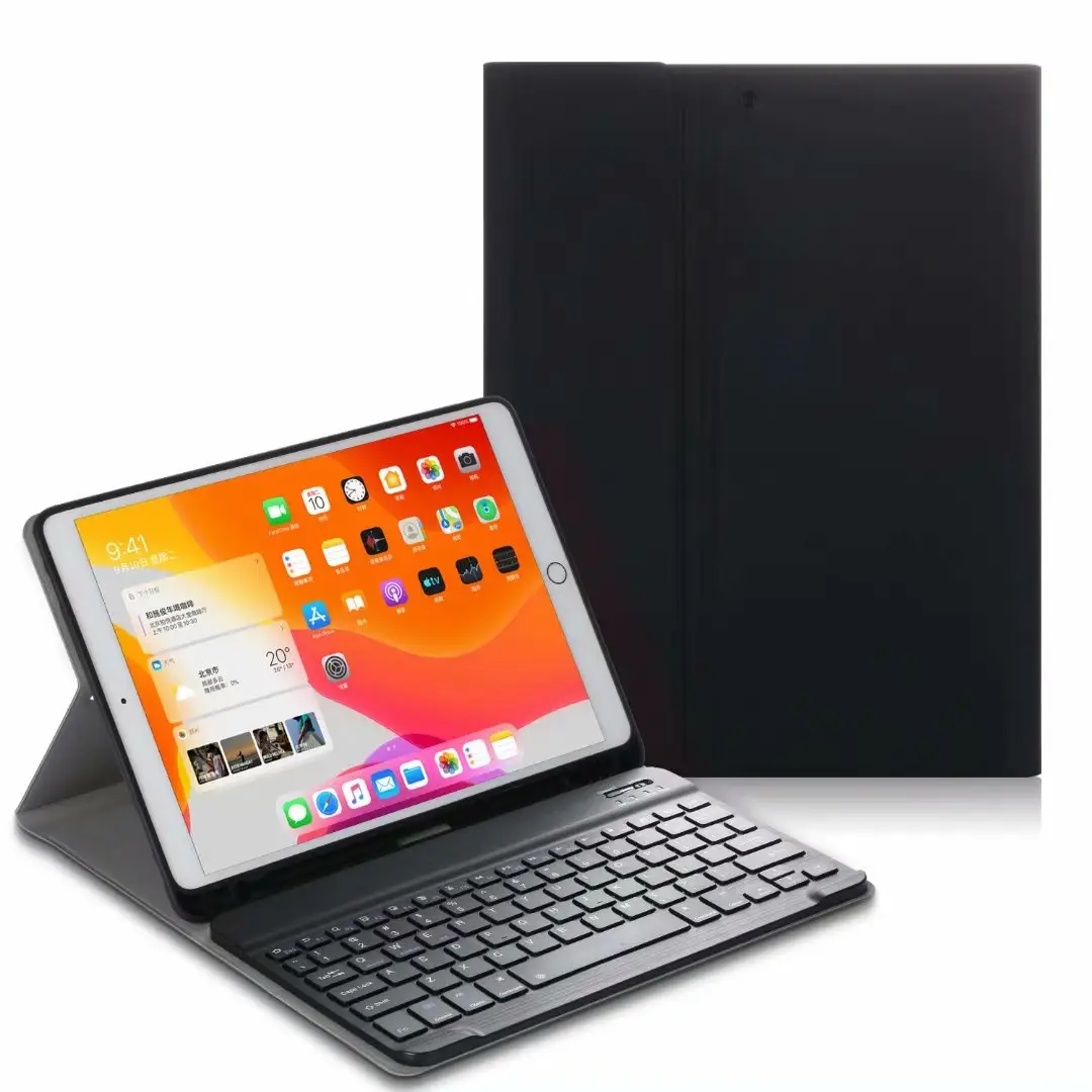 Pu Leather Flip Stand Case Cover Met Toetsenbord Voor Apple Ipad 8 10.2 Inch 2020