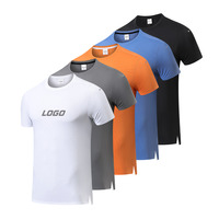 Oem Vêtements de sport de gym unisexe d'été pour la course à pied Séchage rapide Respirant Impression Blanc 170Gsm Nylon Personnalisé T-shirts pour hommes T Shirt pour hommes