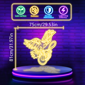 Phoenix LED Neon Sign, Multi-Color <b>Wall</b> Decor, Plug Powered, Static Display, Perfect for Bar Decoration - Product Image 5