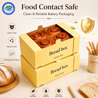 Cajas Corrugadas Biodegradables y Ecológicas Personalizadas con Forro de Esponja para Pasteles, Galletas, Donuts y Pan - Empaque al por Mayor con Logotipo Personalizado