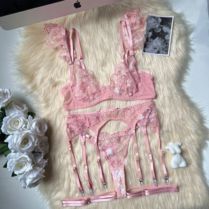 New Design Nightclub-style Embroidered Lingerie New Lace Heavy Industry Sexy Lingerie Heavy Embroidery Sexy Lingerie - Product Image 6