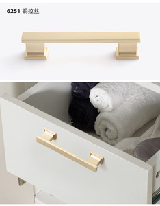 Modern Minimalist Zinc Alloy Cabinet <b>Door</b> Handle Drawer Pull for Wardrobe Hotel Bathroom Furniture Hardware Easy Installation - Product Image 2