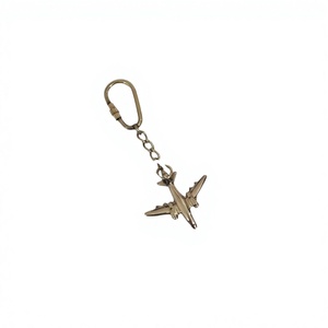 Airplane Models <b>Keyring</b> Solid Aluminium Gold Finished Metal Key Chains Hot Selling High Quality Keyrings in Reasonable Price - Product Image 1