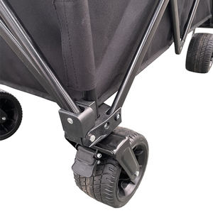 Venta al por mayor de 4 ruedas plegable Camping y Beach Wagon Metal Roll Container al aire libre portátil de almacenamiento OEM personalizable - Product Image 6