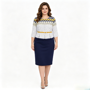 Exquisite Polyester Woven Floral Lady Elegant Church Dresses Spandex Plus <b>Size</b> Single Dress for plus <b>size</b> african women - Product Image 1