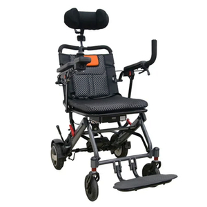 Silla <span class=keywords><strong>de</strong></span> Ruedas Eléctrica Plegable Todoterreno con Neumático Delantero <span class=keywords><strong>de</strong></span> 6 Pulgadas con Resorte y Motor Trasero <span class=keywords><strong>de</strong></span> 8 Pulgadas para Césped, Caminos y Aceras - Product Image 5