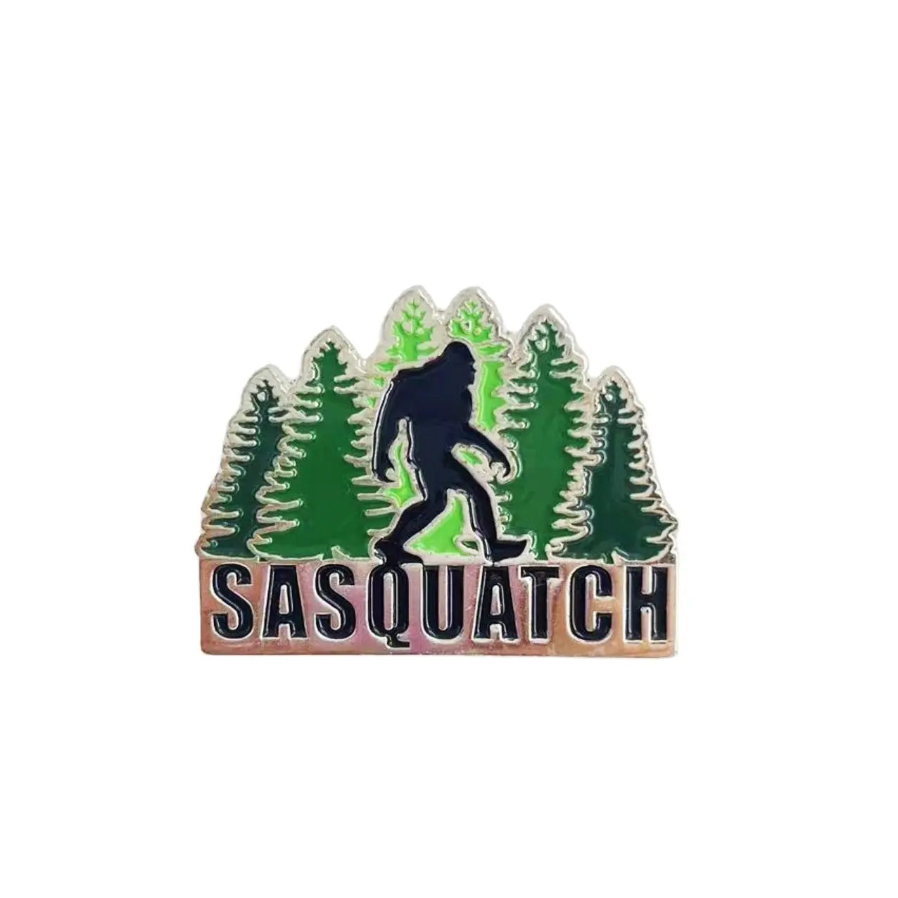 Der Wald und Sasquatch Brosche Fabrik Großhandel Abzeichen Hot-Selling Anstecknadeln Weihnachts geschenk Abzeichen benutzer definierte Emaille Pins