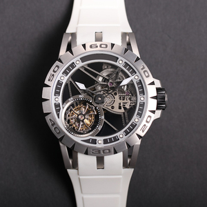 Montre squelette tourbillon pour homme, boîtier en titane, mécanique à remontage manuel, montre de sport de luxe - Product Image 3