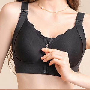 Reggiseno YIYI ad Alto Supporto con Zip Frontale, Regolabile, Senza Ferretto, Comodo per Tutto il Giorno, Traspirante e Senza Cuciture - Product Image 2