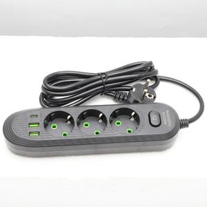 Phích cắm ổ cắm với USB prise de Sortie de Cáp thủy tinh Matte đen nam Bìa phích cắm máy ảnh phổ đèn xe Shaver ổ cắm - Product Image 1