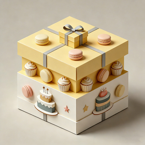 Cajas para Pasteles y Postres Plan White Basque Cheese Flower, Personalizables, Reutilizables, <span class=keywords><strong>de</strong></span> Diferentes Tamaños, Premium, para Tiendas <span class=keywords><strong>de</strong></span> Postres y Bodas - Product Image 2
