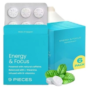 OEM Energy <b>Caffeine</b> <b>Tablets</b> (42 Pieces)-Sugar Free L-theanine + <b>Caffeine</b> + Vitamin B12 B6 Peppermint Flavor Not for Children - Product Image 5