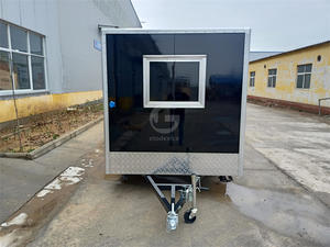 Mini Cute Trailer for Snack Food Vending Mobile Travel Tow <b>bar</b> Semi Trolley with Kitchen Equipment Set Trailer Cart - Product Image 5