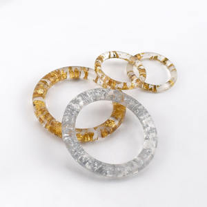 Meetee BF340 Transparent Or Bouton Rond En Résine BRICOLAGE Acrylique <span class=keywords><strong>O</strong></span> Anneau Boucles Pour Poignée De Sac Chaussure Boucle Accessoire De Bijoux - Product Image 6