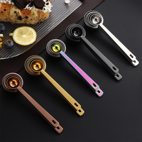 304SUS Métal Long Manche 5ml 10ml 20ml Café Scoop Échelle Cuillère Maison Cuisine Outil De Mesure Cuillère À Café