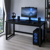 Bureau PC moderne et durable en bois et métal, couleur personnalisable, multifonctionnel, pliable, pour la maison, le bureau, le salon, l'hôtel