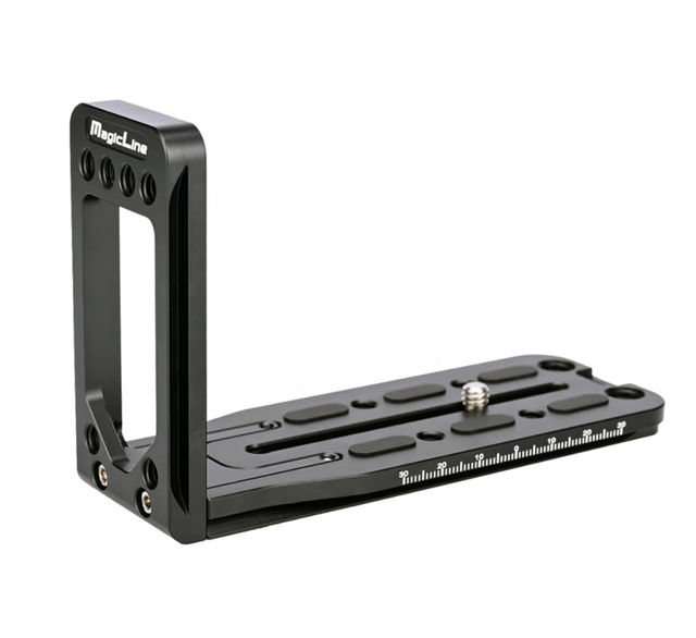 MagicLine Extendable Camera L Bracket Aluminum Arca Swiss Universal Camera Quick Release L Plate Base L Holder for Cameras