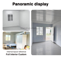 Conteneur de bureau moderne bleu de 10 pieds, préfabriqué, modulaire, pour chantier, cabine de travail, poste de garde pour la construction