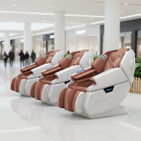 Fauteuil de massage commercial avec système de paiement, accepteur de billets, boîte à monnaie, machine à griffes à monnayeur, fauteuil de massage 4D avec système de paiement