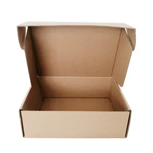 Caja de envío personalizada embalaje Impresión logotipo papel Kraft cartón caja de zapatos soporte impresión personalización