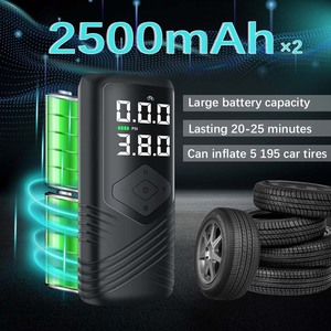 AERMOTOR Bomba de Aire Inalámbrica para Auto, Inflador de Neumáticos Recargable Portátil con Pantalla Digital, Linterna y Banco de Energía - Product Image 3