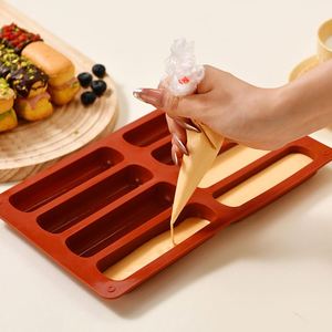 8-Cavity Silicone Non-Stick <b>Mold</b> Eco-Friendly Modern Finger Biscuit Cereal Bars Chocolate Bar <b>Cake</b> Tools for Baking Bread Candy - Product Image 3