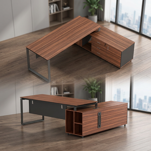 Bureau de Direction Écologique 1600mm 1800mm 750mm avec Grand Rangement et Pieds en Alliage Épais - Product Image 1