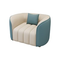 Ensemble de canapé et fauteuil sectionnel en cuir moderne, meubles ergonomiques rembourrés pour la maison, le bureau et les espaces commerciaux, design luxueux