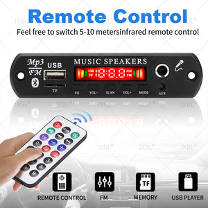 Dc 5V 12V <span class=keywords><strong>Bluetooth</strong></span> 5.0 MP3 WMA WAV APE Bảng Giải Mã rảnh tay âm thanh xe hơi Micro USB TF FM Đài phát thanh MP3 âm nhạc loa - Product Image 2