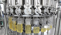 Machine de remplissage d'huile comestible certifiée CE, ligne de production automatique de mise en bouteille d'huile de cuisson de haute précision, SUS304 SUS316
