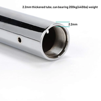 Tubo Portátil de Pole Dance Giratorio y Estático de Acero Dorado de 45 mm para Baile de Stripper
