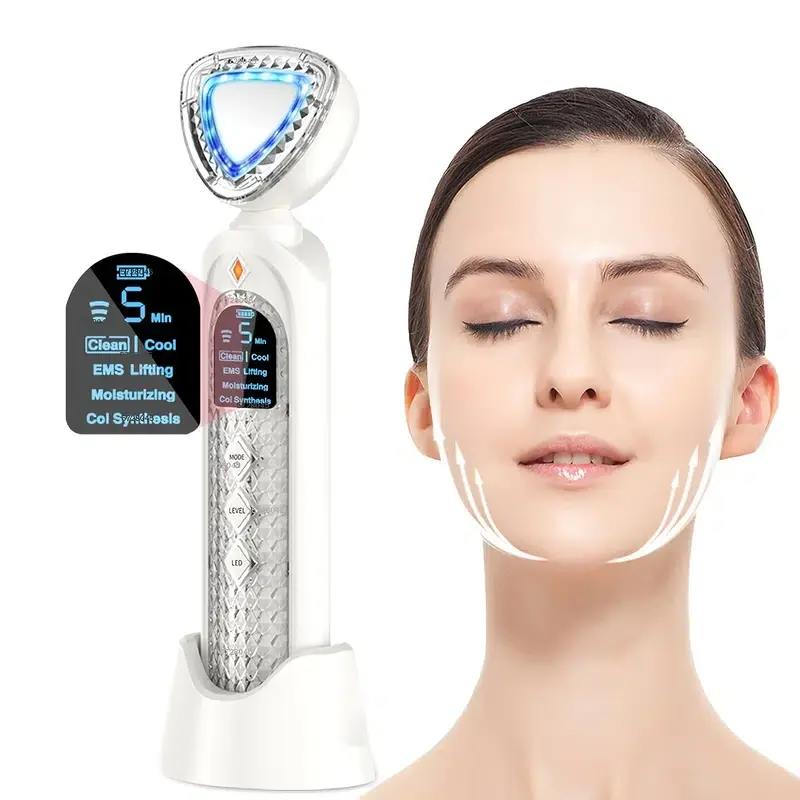 Neues Design Beauty Device Haut verjüngung Mikrostrom-LED-Gesichts massage gerät