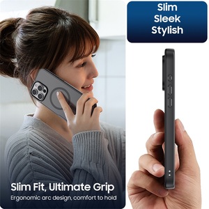 เคสโทรศัพท์ป้องกันการกระแทกระบบแม่เหล็ก TPU ชาร์จไร้สายแบบ2-in-1หรูหรา + PC สำหรับ16 PRO MAX - Product Image 6