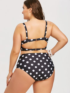 Personnalisé Femmes Vintage Polka Filles Dot Taille Haute <span class=keywords><strong>Maillot</strong></span> <span class=keywords><strong>De</strong></span> <span class=keywords><strong>Bain</strong></span> Grande Taille Maillots <span class=keywords><strong>De</strong></span> <span class=keywords><strong>Bain</strong></span> Maillots <span class=keywords><strong>De</strong></span> <span class=keywords><strong>Bain</strong></span> Push Up Bikini 2 Pièces Ensemble - Product Image 3