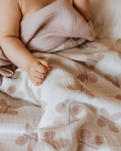 Manta Envolvente para Bebé Recién Nacido, 100% Algodón Orgánico, Estampado de Mariposas, Súper Suave, de Lujo, Ecológica, Venta al Por Mayor - Product Image 4