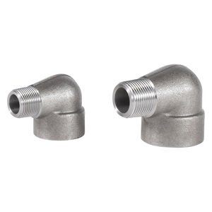 1 "3000 # Thép Carbon <span class=keywords><strong>A105</strong></span> rèn khuỷu tay ASTM b16.11 phụ kiện đường ống rèn 90D khuỷu tay nữ - Product Image 2