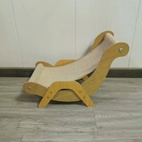 Bois écologique chat planche à gratter inclinable quatre saisons universel muet chat nid intégré résistant aux rayures grand chat