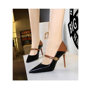 Spring Summer 2025 New Pointed Toe Women's Shoes One Strap Buckle Sandals Sexy 34-43 High Heels - Product Image 6