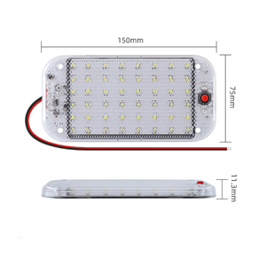 Luces de Lectura Ultrafinas Blancas de 6000k DC12-85V para Automóvil, 48 LED, Lámpara de Lectura Interior para Techo de Automóvil, Camioneta, RV, Van - Product Image 4