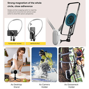 Soporte Magnético para Teléfono Móvil, Ajustable, Manos Libres, para Vlog, Selfies y Grabación de Video, Venta Directa de Fábrica - Product Image 2