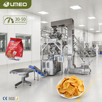 Machine d'emballage automatique multi-têtes pour pesage, remplissage et conditionnement de produits alimentaires fragiles, noix mélangées, grains de café, chips et produits soufflés