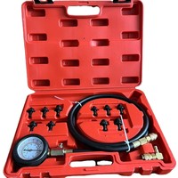 Kit de test de pression d'huile 13 pièces fourni par l'usine, outil de test de pression d'huile moteur automobile avec plusieurs adaptateurs