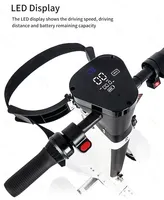 Nouveau 2026 – Chariot de golf électrique pliable à 4 roues, double moteur 2000W, 48V, avec siège et pare-soleil, 1-2 places, pneus 10 pouces, vitesse max 30 km/h, autonomie 30 km
