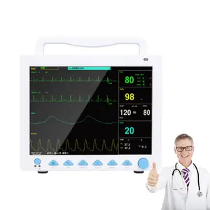 CONTEC-monitor cardíaco ecg para pacientes, equipo médico multiparámetros, barato, CMS8000