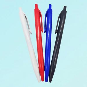 Customized Logo Office Stationery Printable Logo Gift Creative Simple Solid Color Press Plastic Advertising Ballpoint <b>Pen</b> - Product Image 3