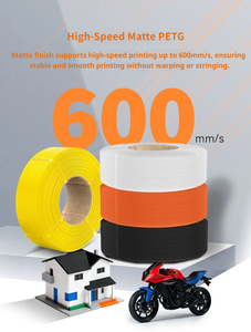 Filamento para Impresora 3D PETG Mate de Alta Velocidad, 1 kg, Textura Esmerilada, Resistente a Impactos, Sin Bobina - Product Image 2