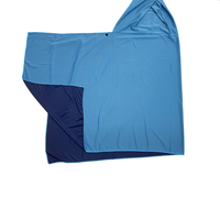 Esun Cape à Capuche en Microfibre Ultra-Légère à Séchage Rapide, Anti-Peluches, pour Adulte, Idéale Plage et Sport