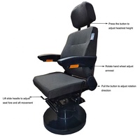 Vente en gros Blanc Marine Capitaine Ponton Bateau Chaise Bucket Capitaine Helm Bateau Siège Yacht Bateau Siège Fabricant